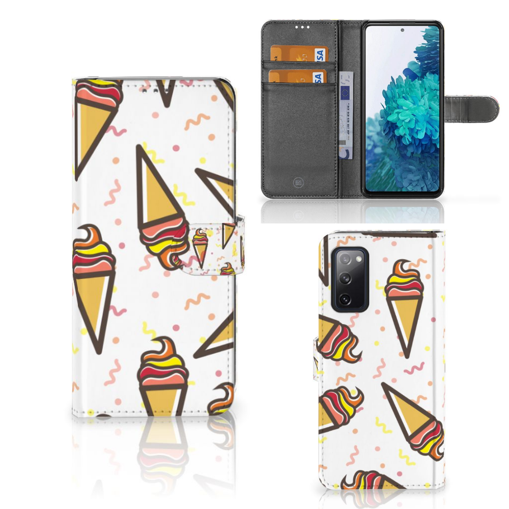 Samsung Galaxy S20 FE Book Cover Icecream