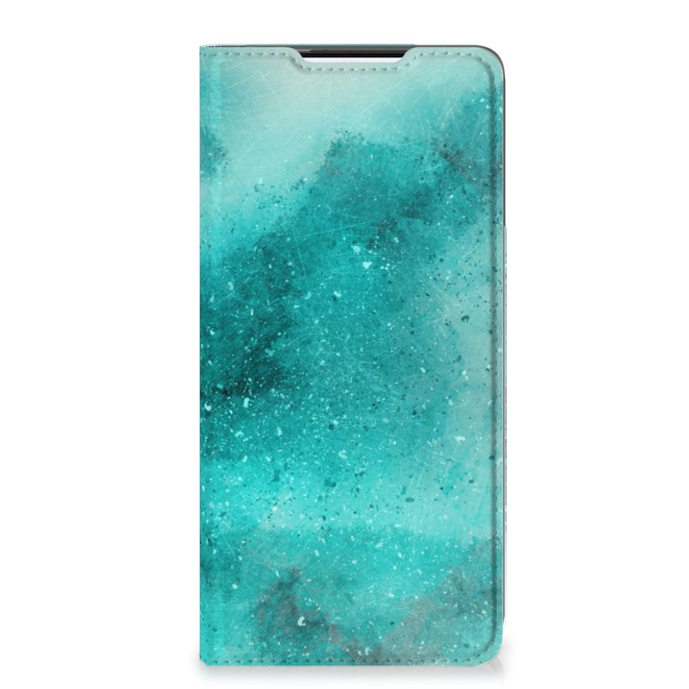 Bookcase Samsung Galaxy S21 Plus Painting Blue - B2C Telecom