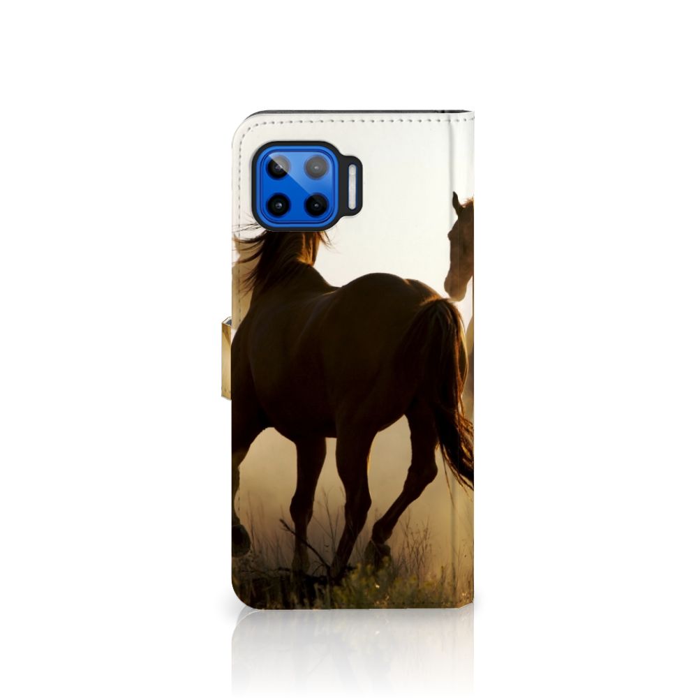 Motorola Moto G 5G Plus Telefoonhoesje met Pasjes Design Cowboy