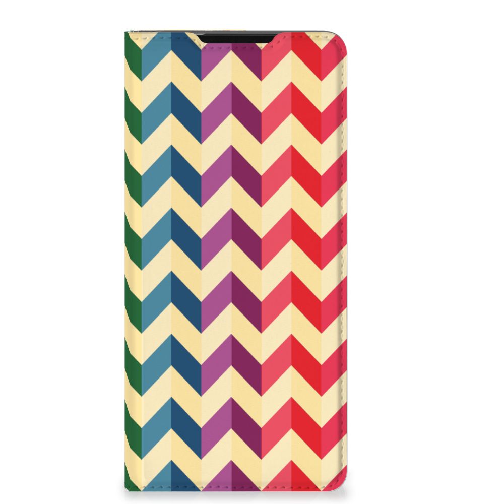Samsung Galaxy S21 Ultra Hoesje met Magneet Zigzag Multi Color - B2C Telecom