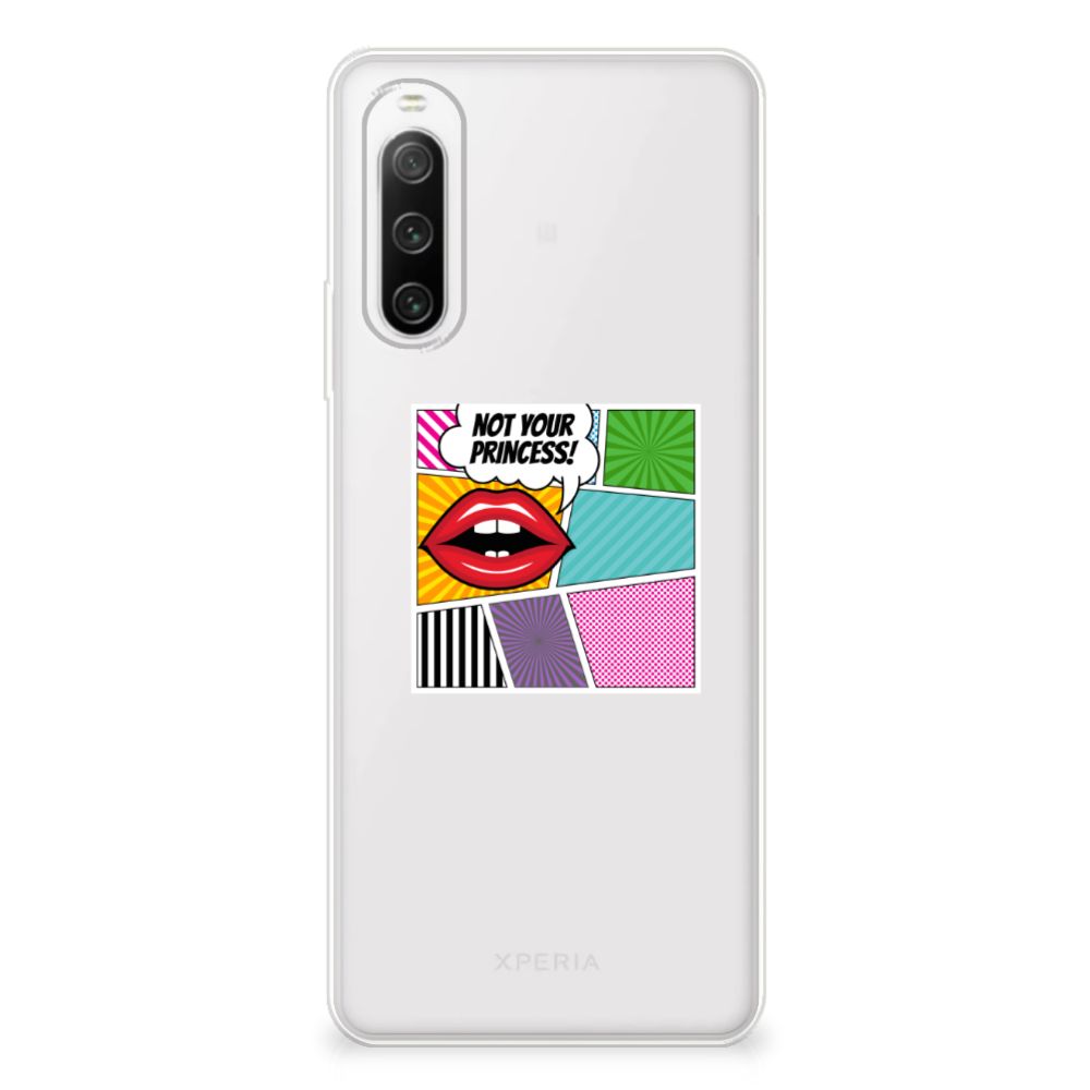 Sony Xperia 10 IV Silicone Back Cover Popart Princess