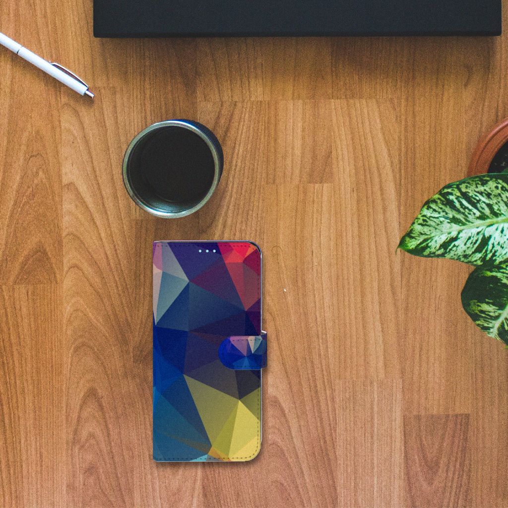 OPPO A76 | A96 Book Case Polygon Dark