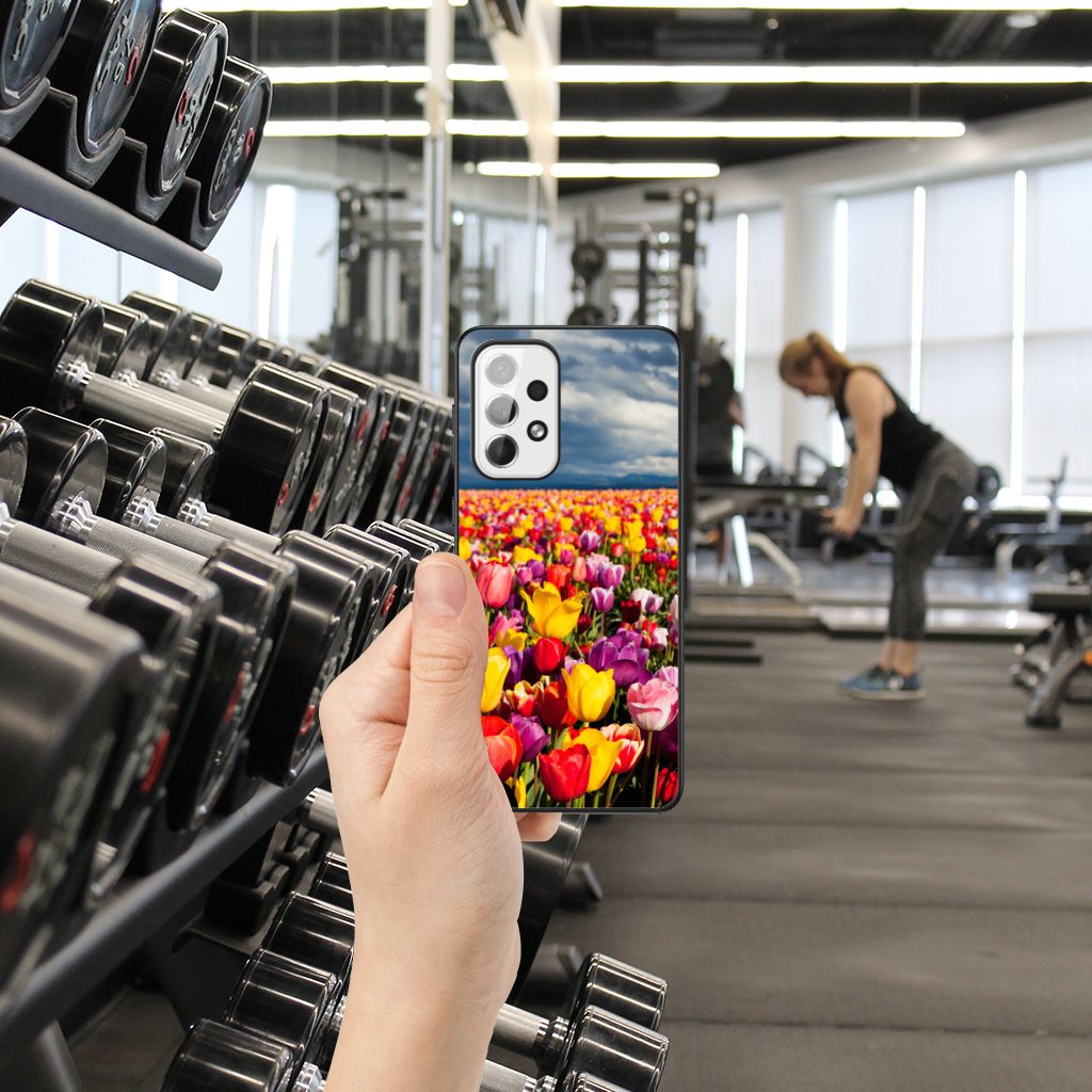 Samsung Galaxy A73 Bloemen Hoesje Tulpen B2C Telecom