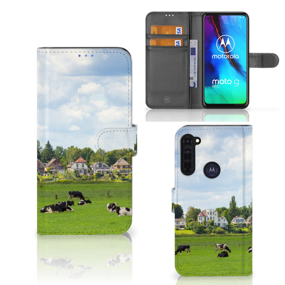 Motorola Moto G Pro Telefoonhoesje met Pasjes Koeien