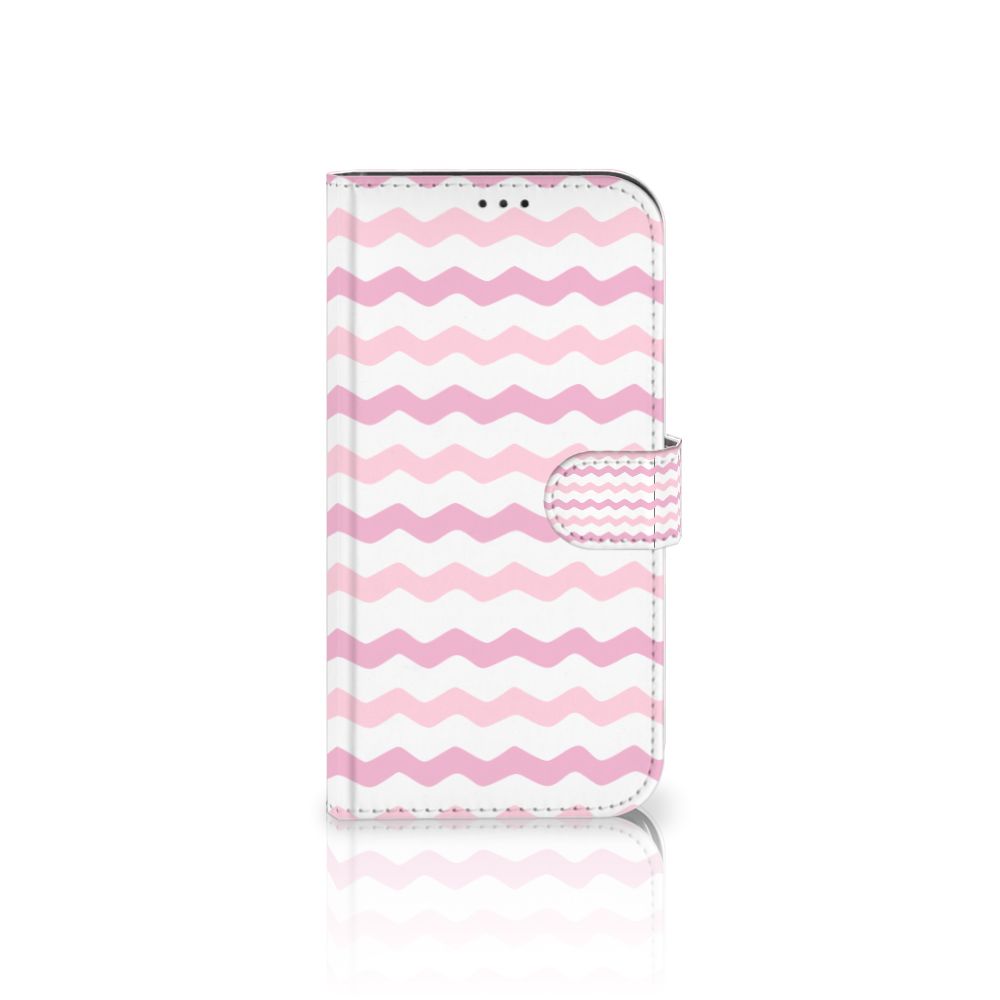 Apple iPhone 12 Pro Max Telefoon Hoesje Waves Roze