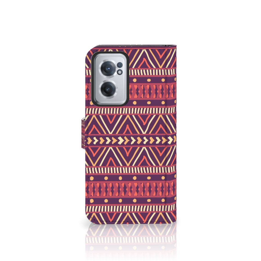 OnePlus Nord CE 2 Telefoon Hoesje Aztec Paars
