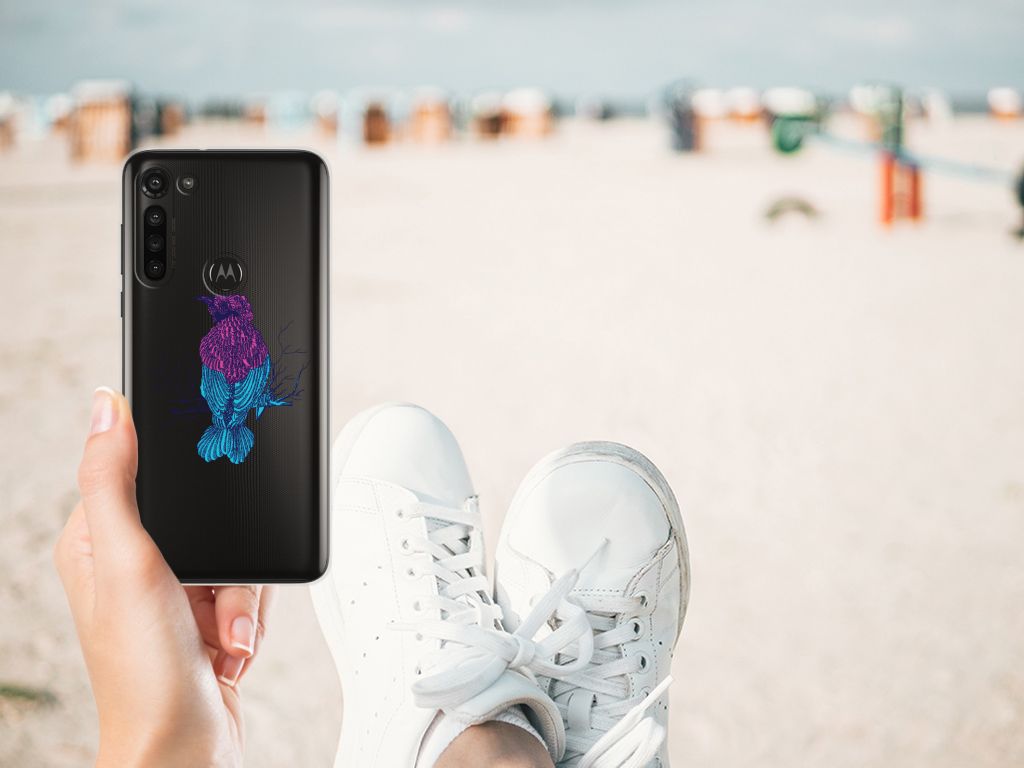 Motorola Moto G8 Power Telefoonhoesje met Naam Merel B2C Telecom