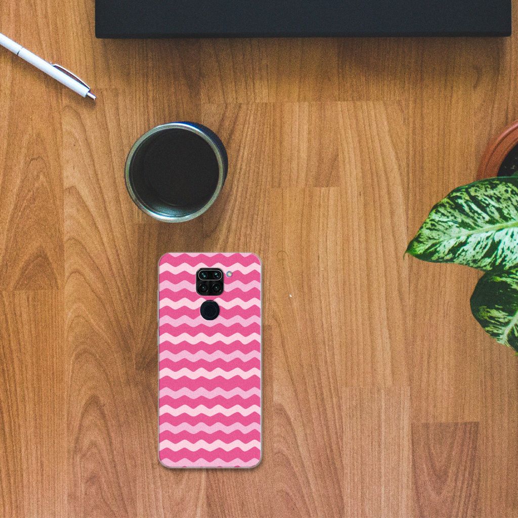 Xiaomi Redmi Note9 TPU bumper Waves Pink B2C Telecom