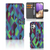Samsung Galaxy A32 4G Book Case Abstract Green Blue