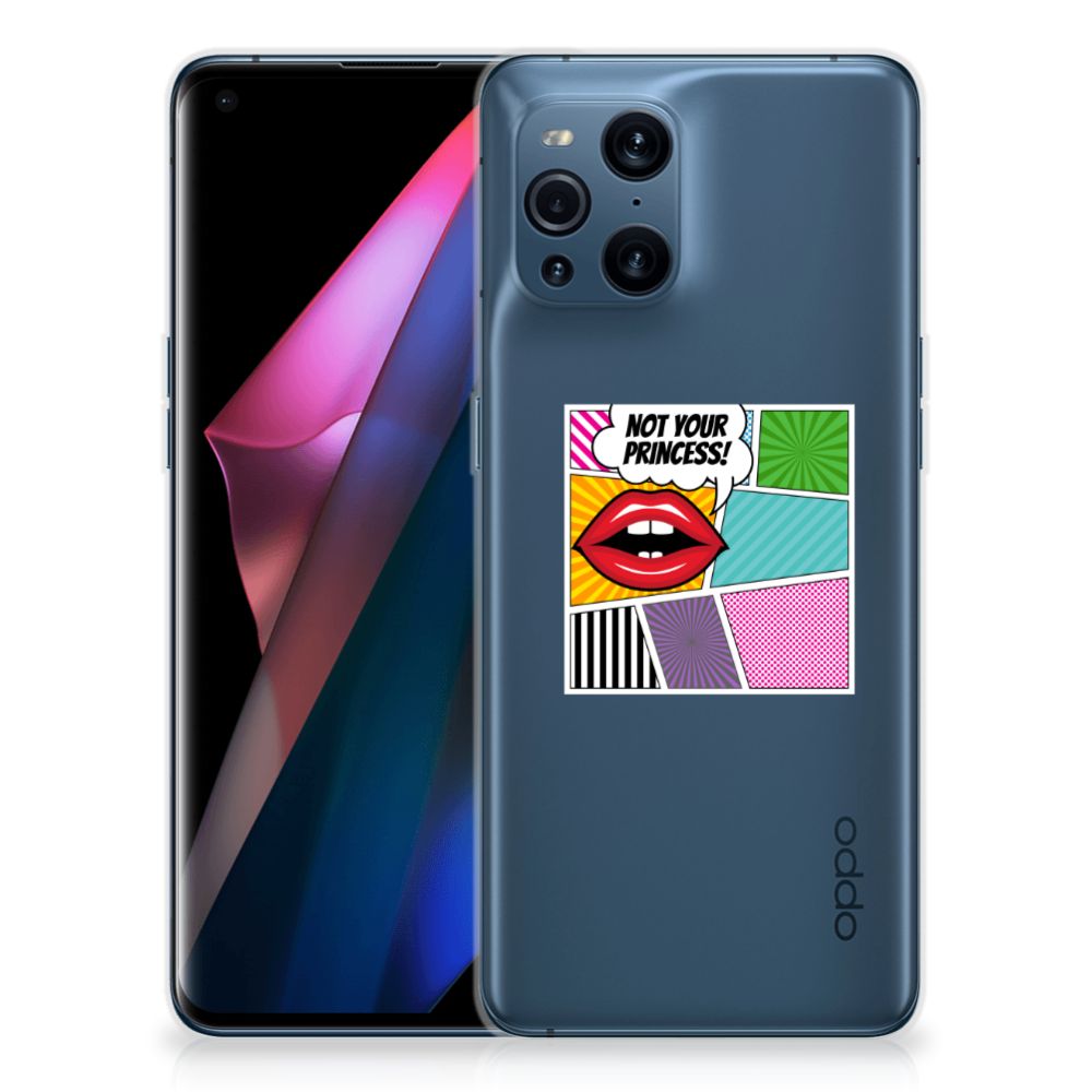 OPPO Find X3 | X3 Pro Silicone Back Cover Popart Princess