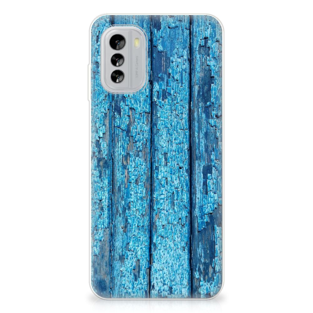 Nokia G60 Bumper Hoesje Wood Blue