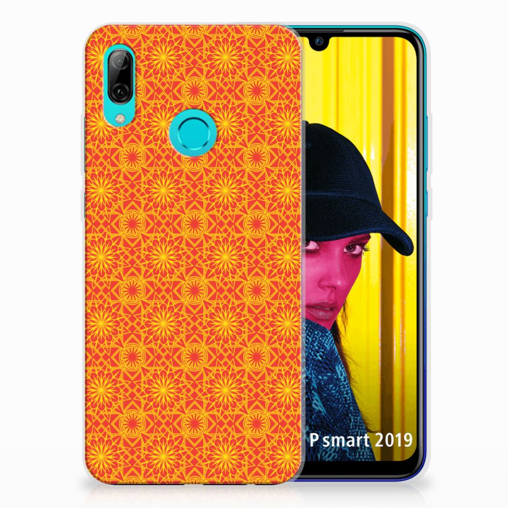 Huawei P Smart 2019 TPU bumper Batik Oranje