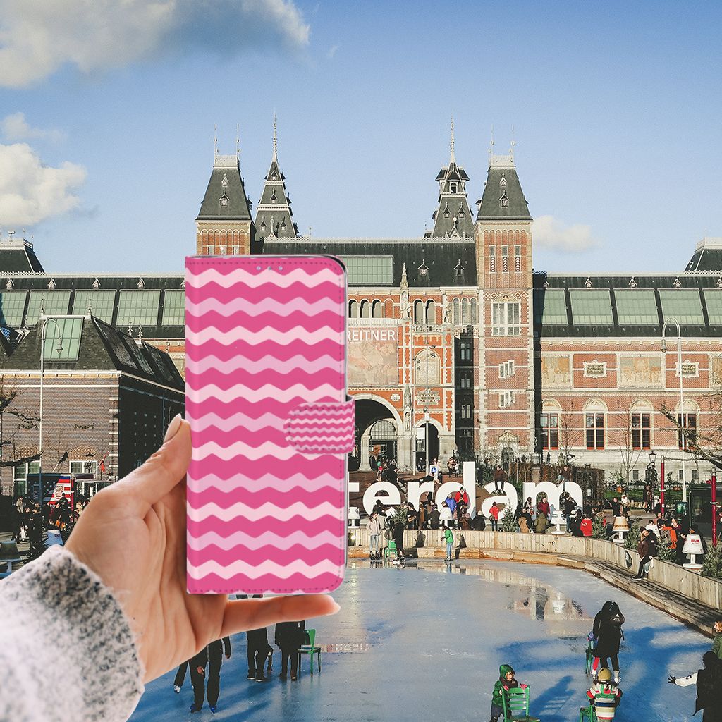 Samsung Galaxy S20 Ultra Telefoon Hoesje Waves Pink