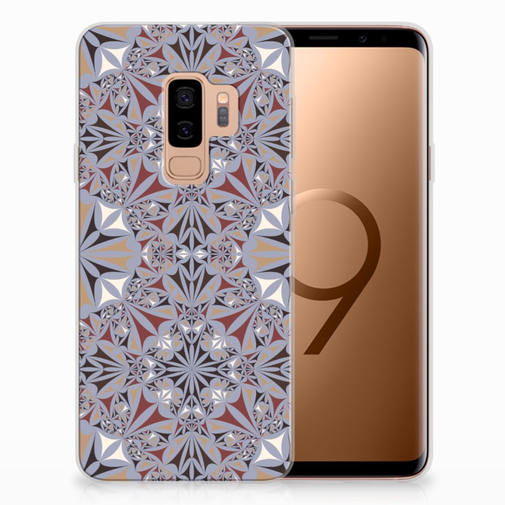 Samsung Galaxy S9 Plus TPU Siliconen Hoesje Flower Tiles