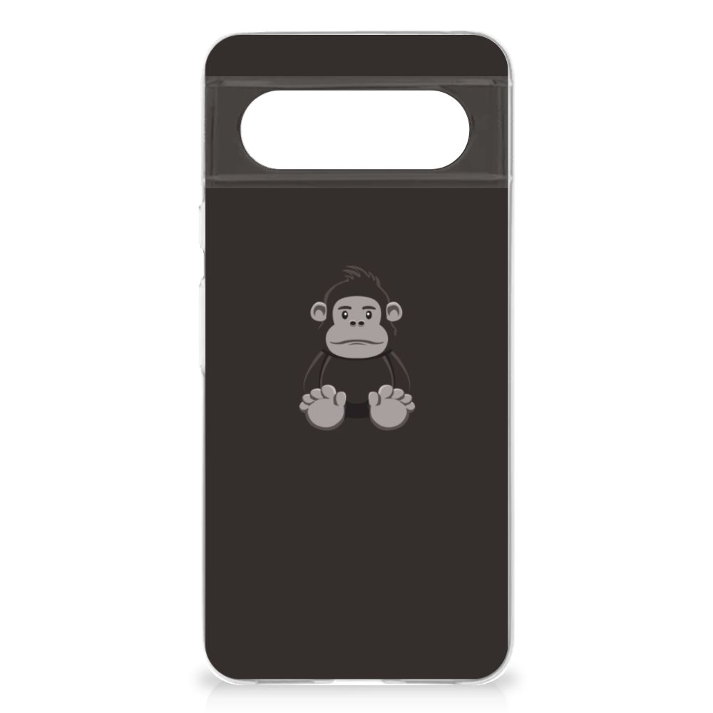 Google Pixel 8 Telefoonhoesje met Naam Gorilla