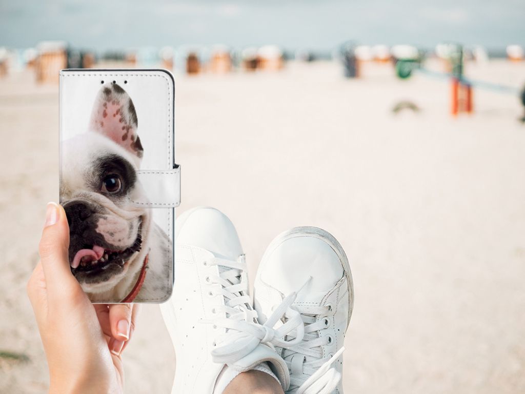 Xiaomi Redmi 8A Telefoonhoesje met Pasjes Franse Bulldog