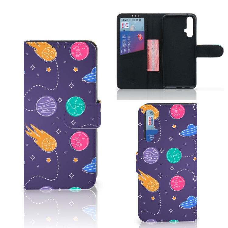 Honor 20 Wallet Case met Pasjes Space