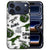Dinosaurus iPhone 18 Pro hoesje met groene dino's op witte achtergrond