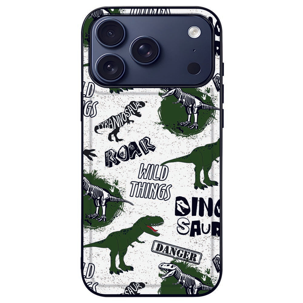 Apple iPhone 17 Pro Max Dinosaurus Jurassic Teksturen Koloniale Stoer achterzijde