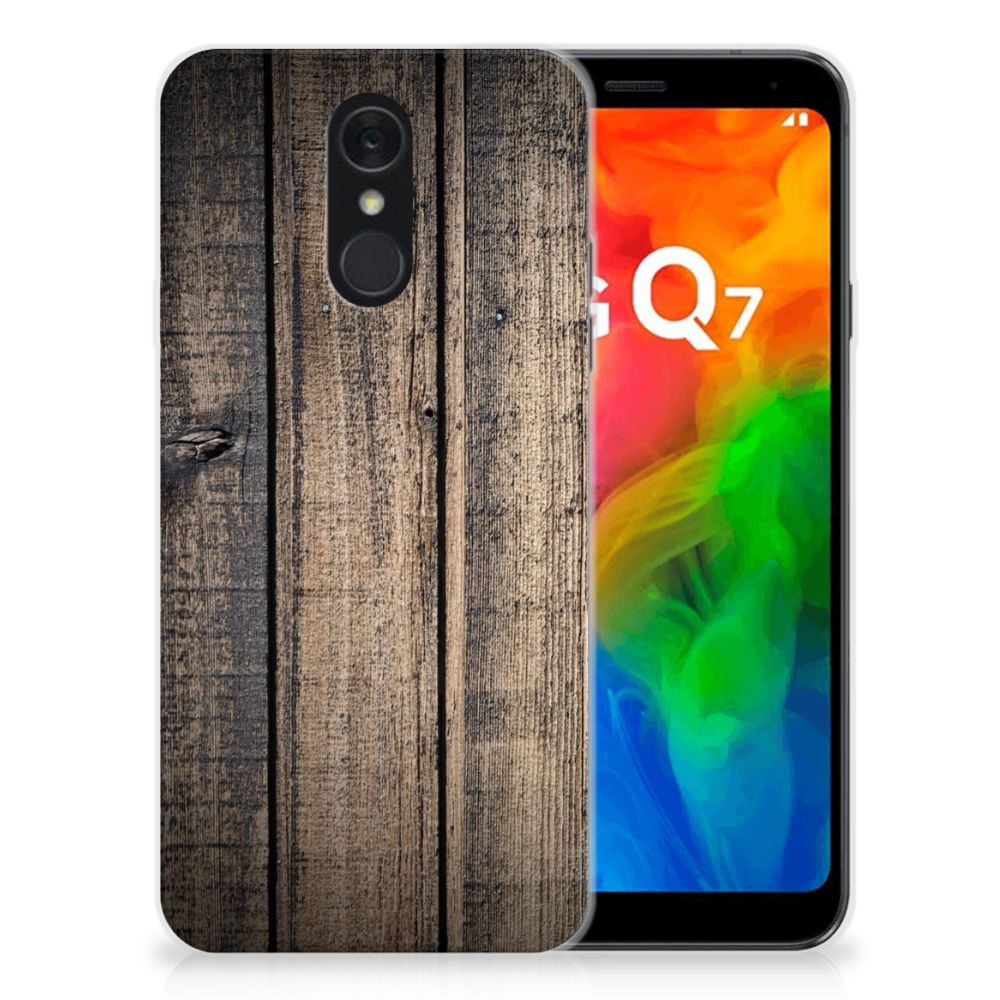 LG Q7 Bumper Hoesje Steigerhout