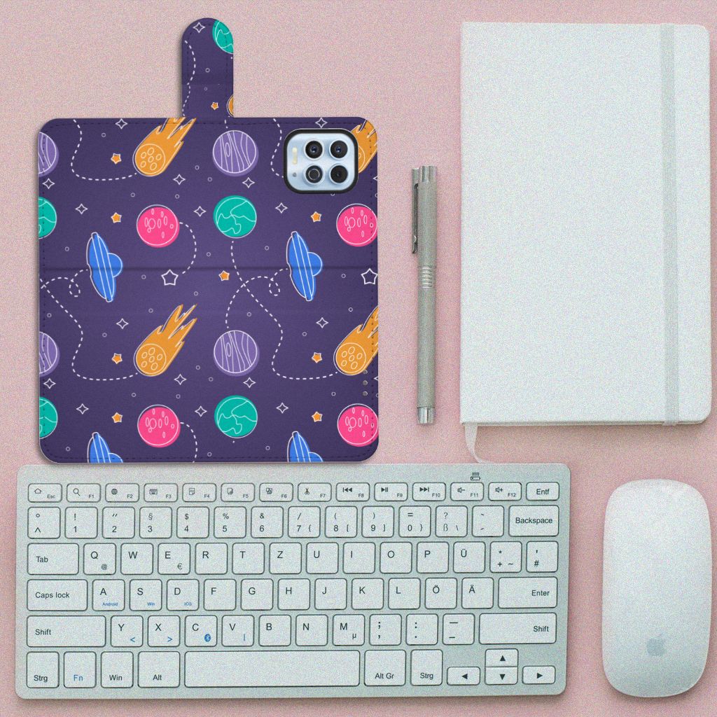 Motorola Moto G100 Wallet Case met Pasjes Space