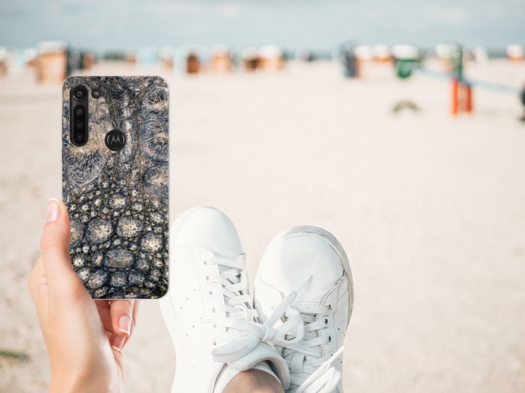 Motorola Moto G8 Power TPU Hoesje Krokodillenprint B2C Telecom