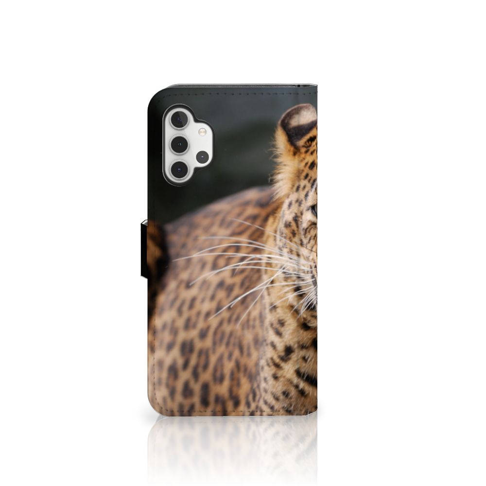 Samsung Galaxy A32 4G Telefoonhoesje met Pasjes Luipaard