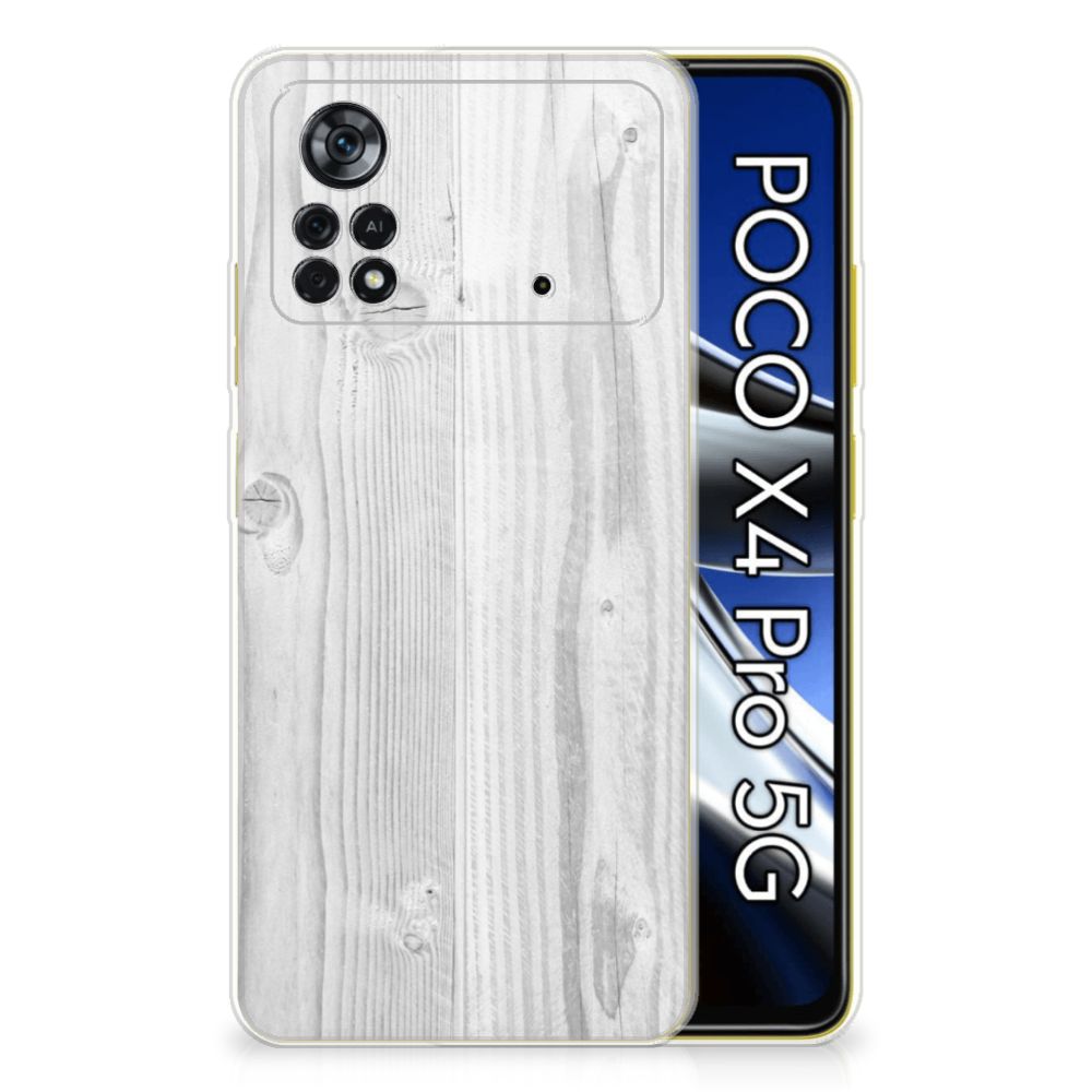 Xiaomi Poco X4 Pro 5G Bumper Hoesje White Wood B2C Telecom