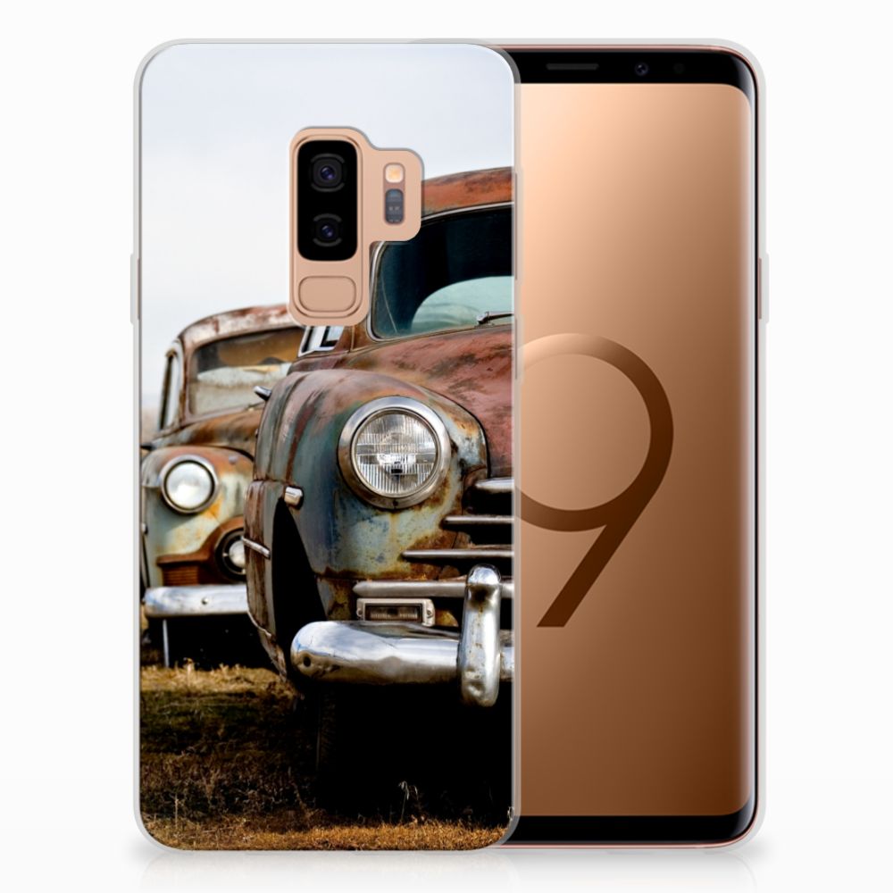 Samsung Galaxy S9 Plus Siliconen Hoesje met foto Vintage Auto