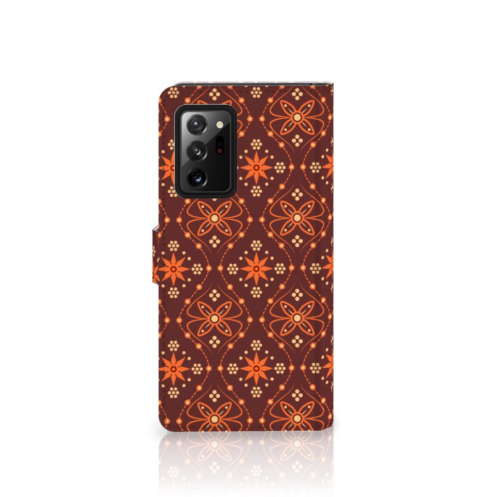 Samsung Galaxy Note20 Ultra Telefoon Hoesje Batik Brown