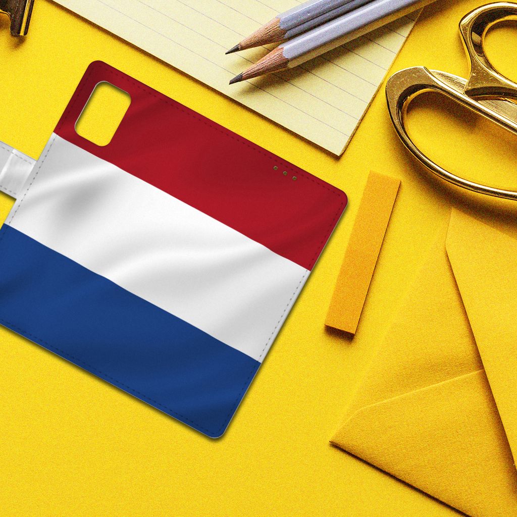 Samsung Galaxy A02s | M02s Bookstyle Case Nederlandse Vlag
