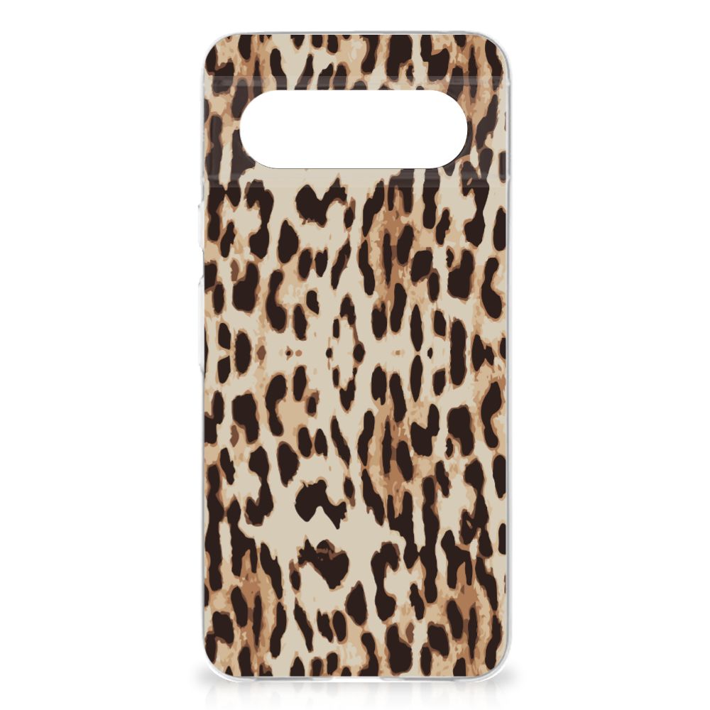 Google Pixel 8 TPU Hoesje Leopard