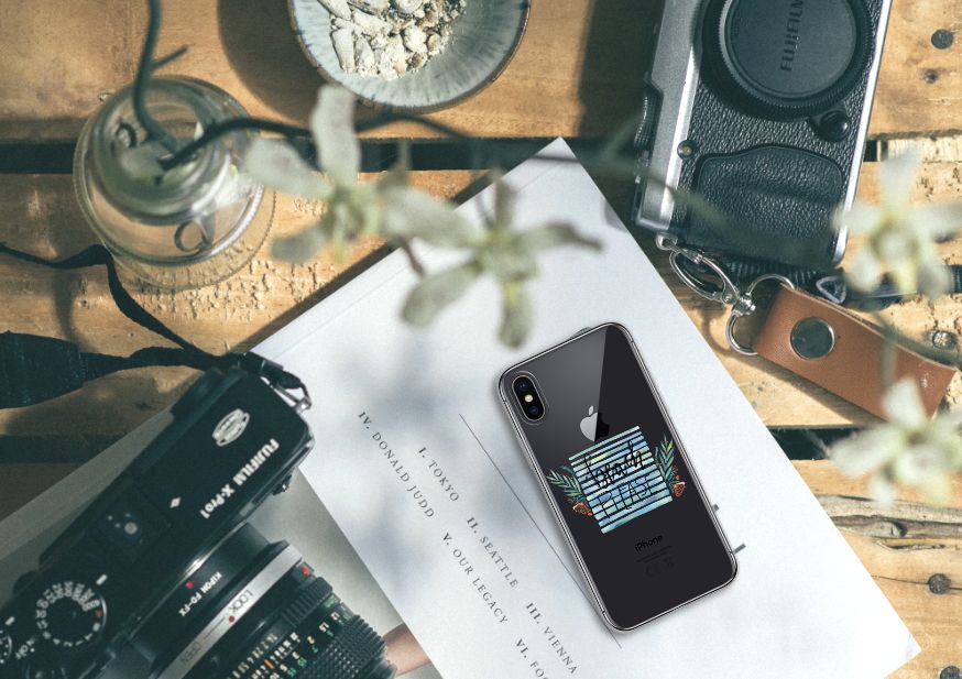 Apple iPhone X | Xs Telefoonhoesje met Naam Boho Beach