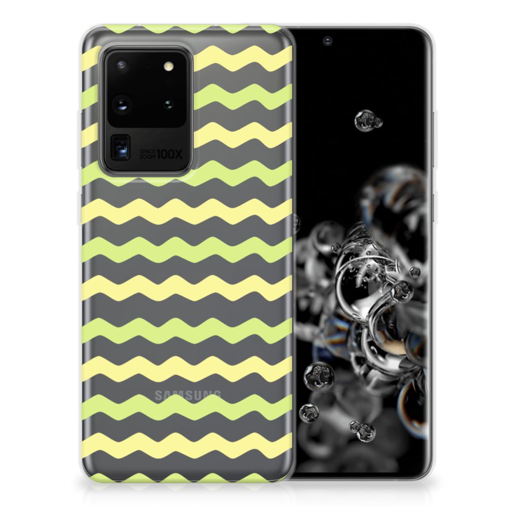 Samsung Galaxy S20 Ultra TPU bumper Waves Yellow B2C Telecom