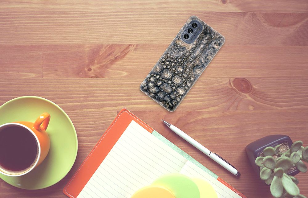 Motorola Moto G62 5G TPU Hoesje Krokodillenprint B2C Telecom