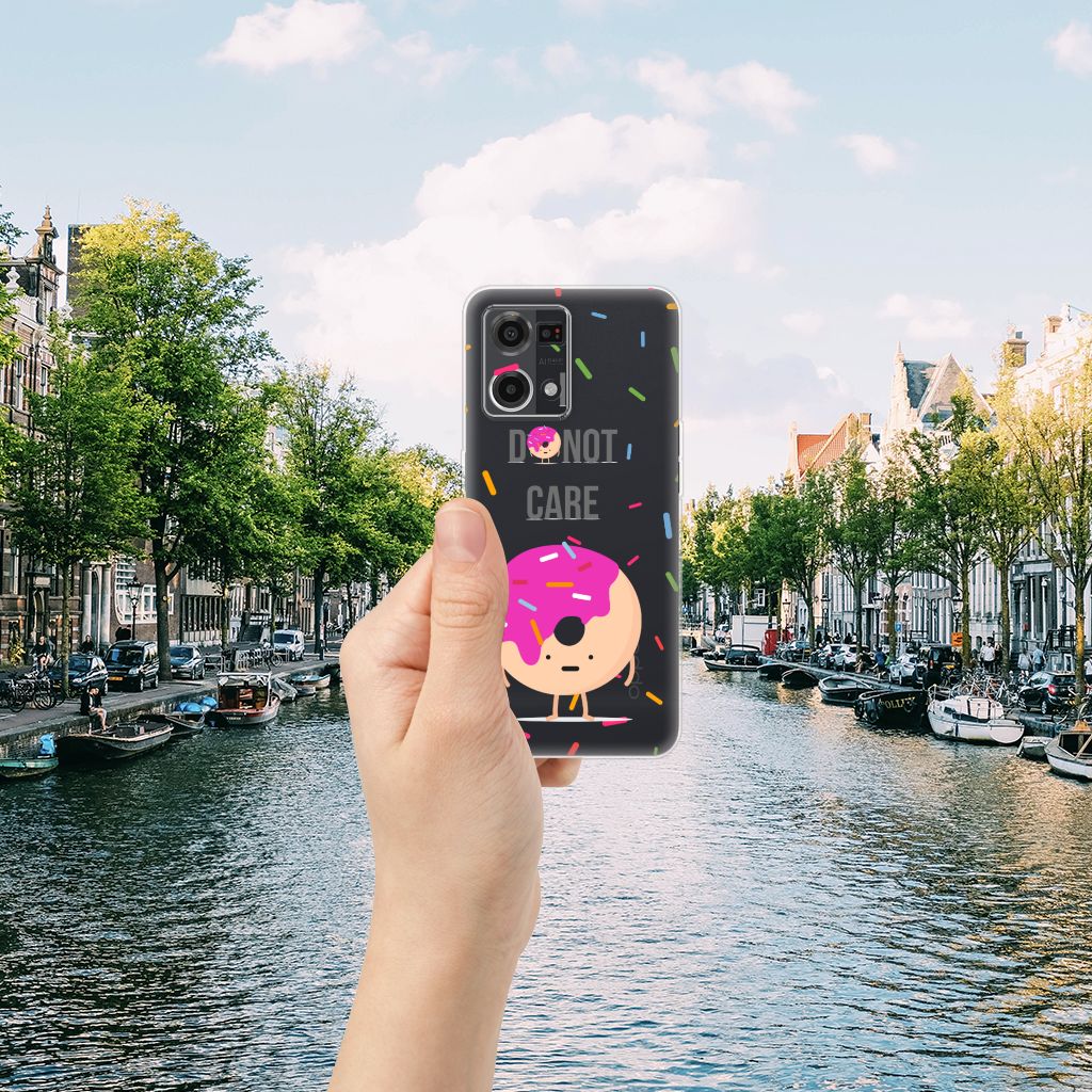 OPPO Reno7 4G Siliconen Case Donut Roze B2C Telecom