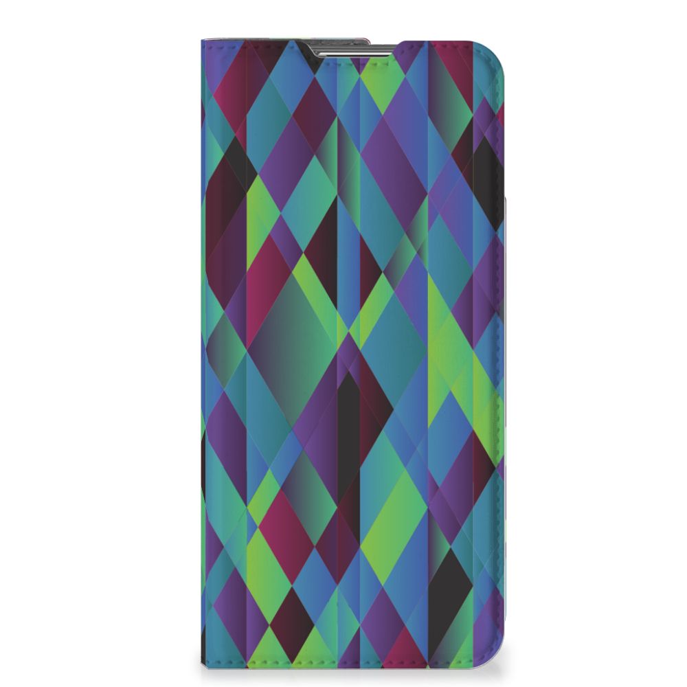 OPPO Find X5 Pro Stand Case Abstract Green Blue - B2C Telecom