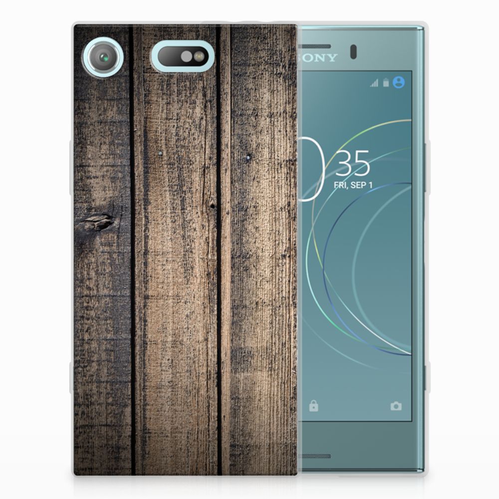 Sony Xperia XZ1 Compact Bumper Hoesje Steigerhout