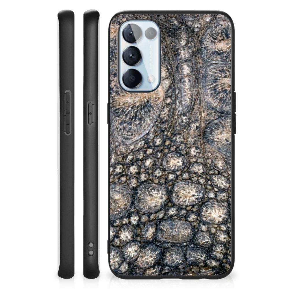 OPPO Reno5 5G | Find X3 Lite Dierenprint Telefoonhoesje Krokodillenprint B2C Telecom