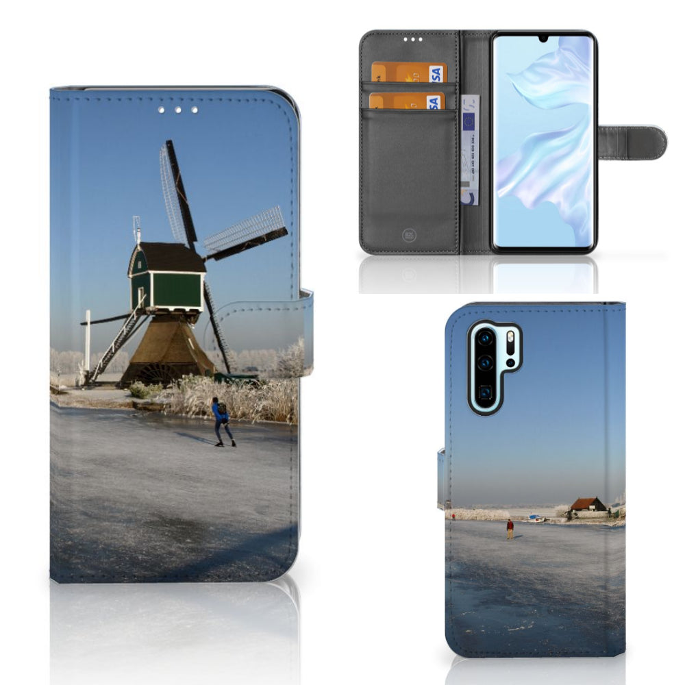 Huawei P30 Pro Flip Cover Schaatsers