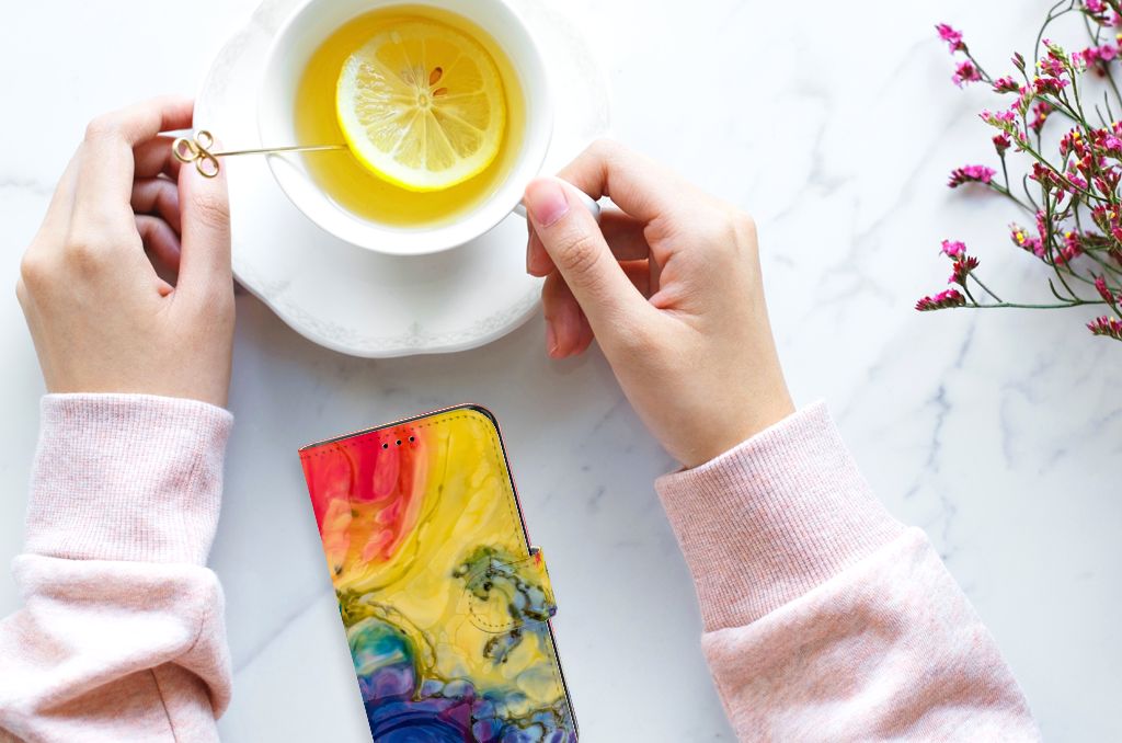 Hoesje Samsung Galaxy S7 Edge Watercolor Dark