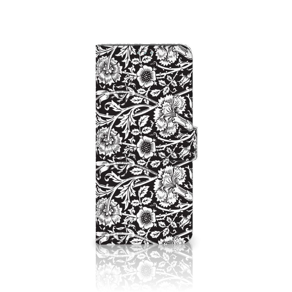 Nokia 3.4 Hoesje Black Flowers
