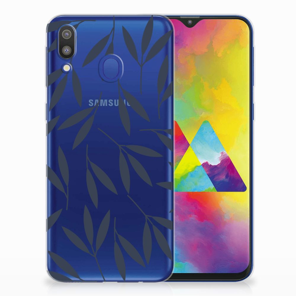 Samsung Galaxy M20 (Power) TPU Case Leaves Blue