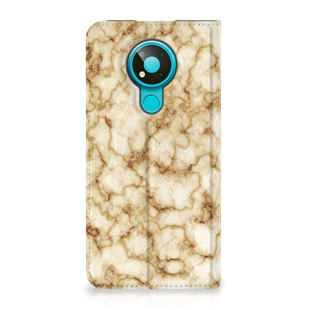 Nokia 3.4 Standcase Marmer Goud - B2C Telecom