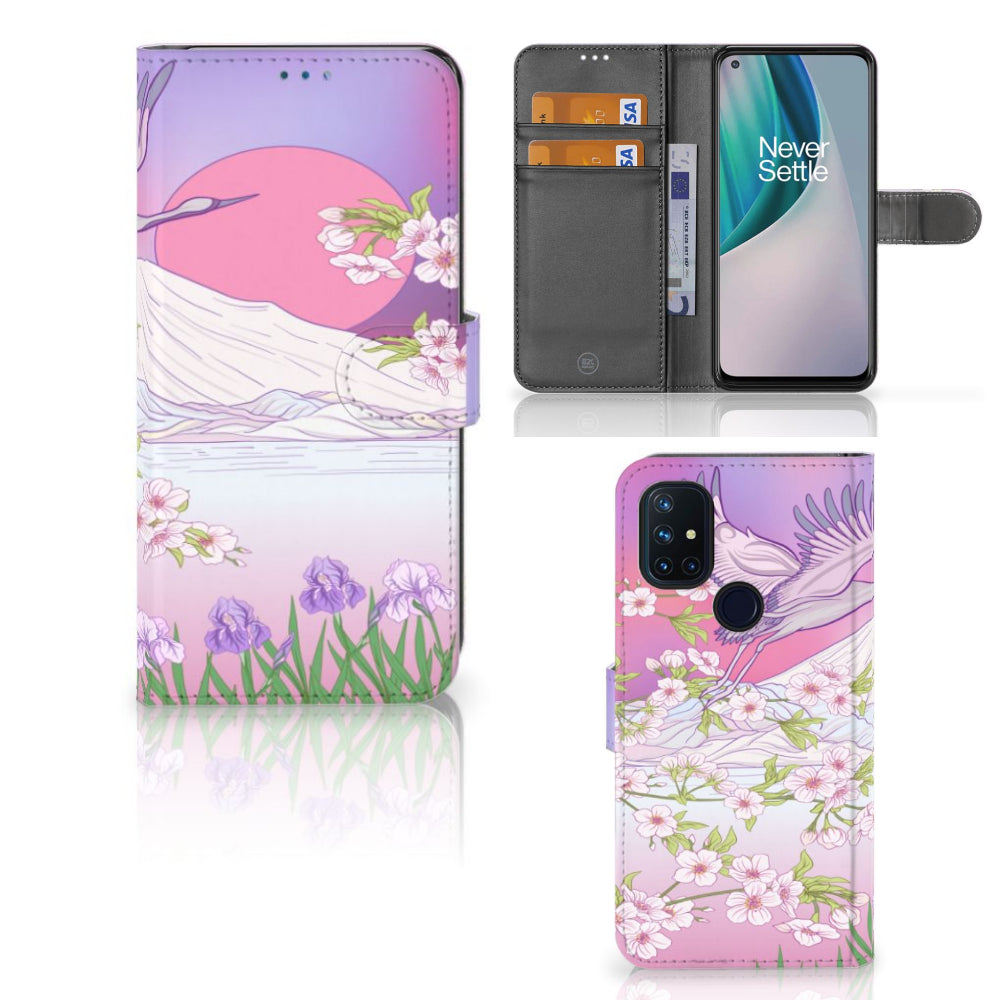 OnePlus Nord N10 Telefoonhoesje met Pasjes Bird Flying