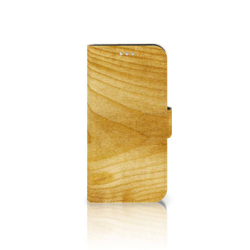 Samsung Galaxy S7 Book Style Case Licht Hout