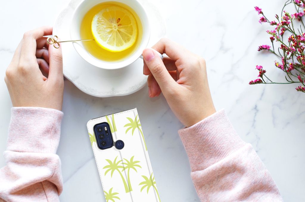 Motorola Moto G60s Smart Cover Palmtrees - B2C Telecom