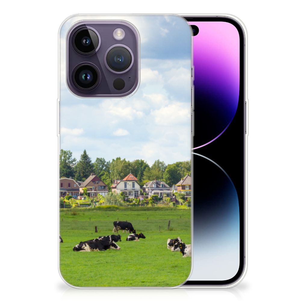 Apple iPhone 14 Pro TPU Hoesje Koeien B2C Telecom