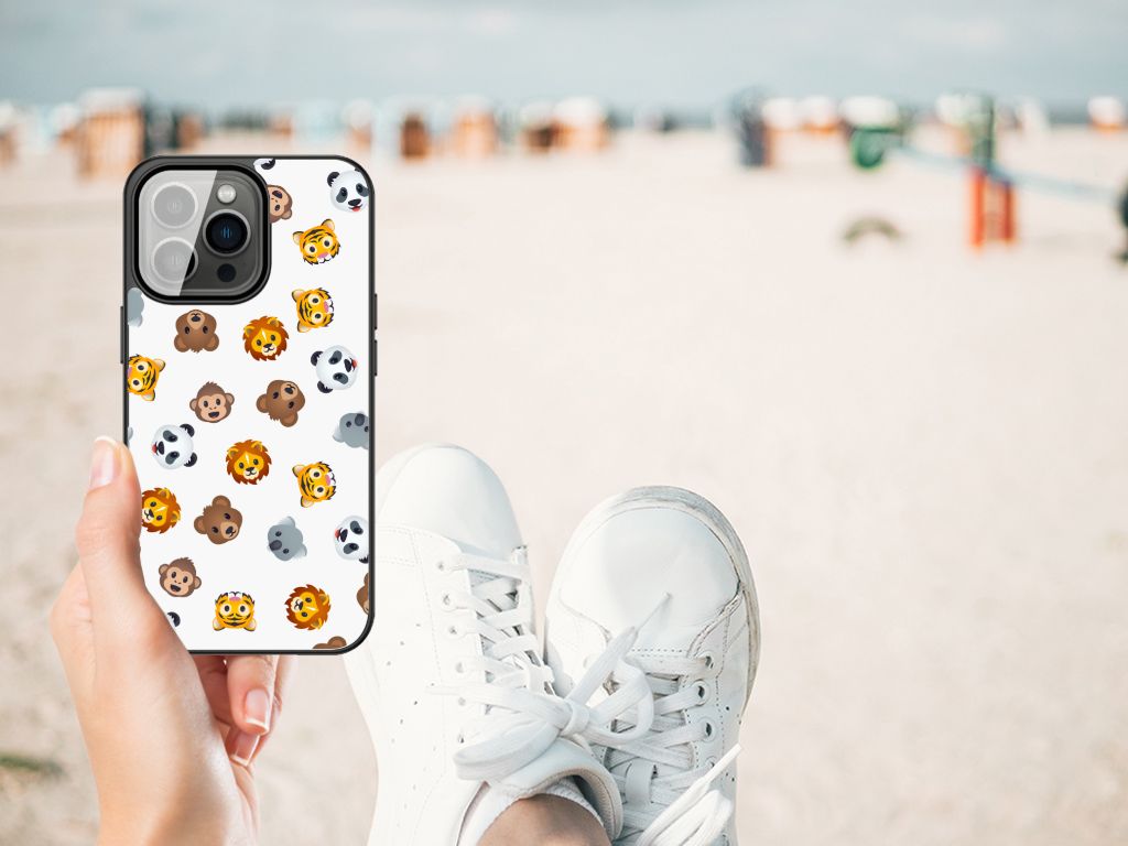 Back Case voor iPhone 13 Pro Max Dieren Emojis B2C Telecom