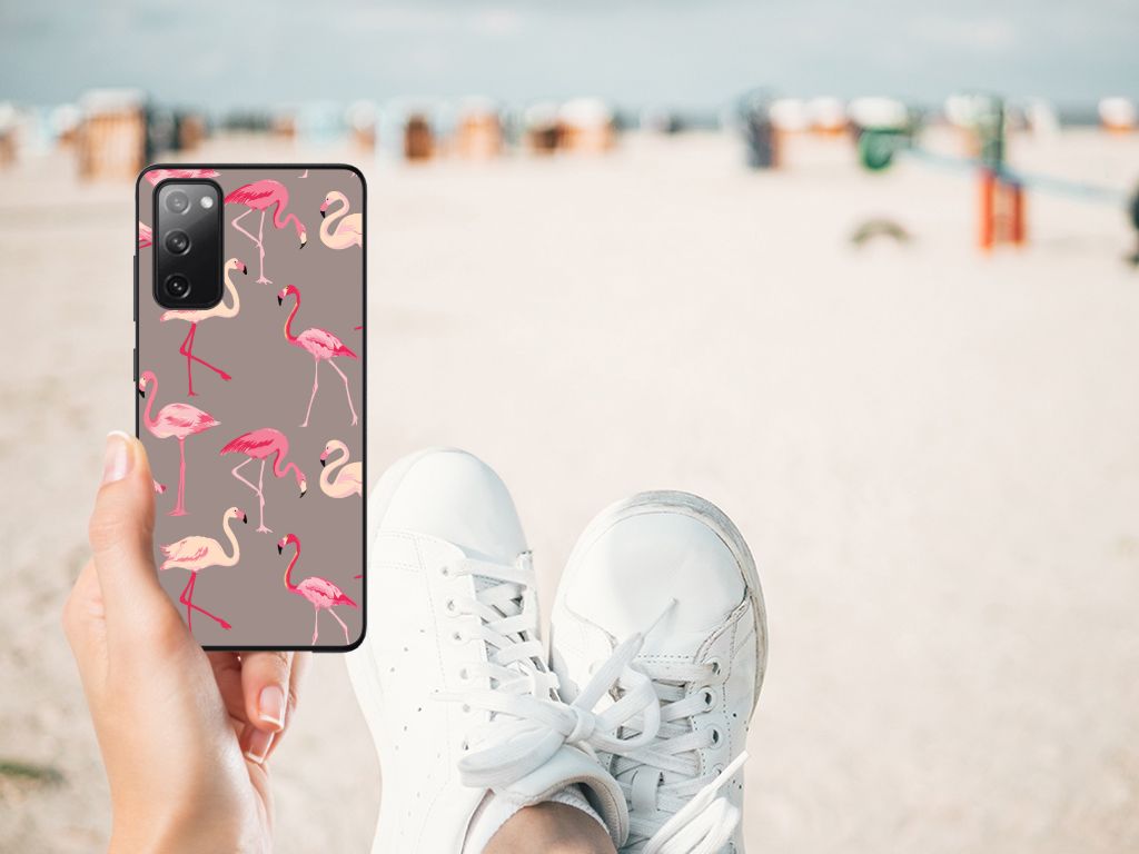 Samsung Galaxy S20 FE Dierenprint Telefoonhoesje Flamingo B2C Telecom